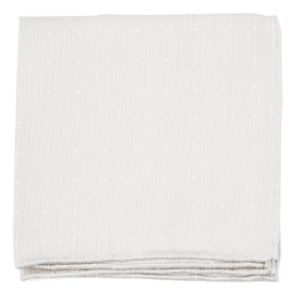 Bulletin Dot Ivory Pocket Square sold by The Tie Bar