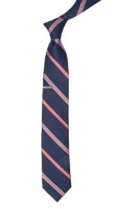 Topside Stripe Navy Tie sold by The Tie Bar