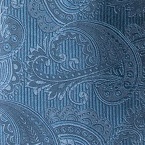Twill Paisley Whale Blue Tie sold by The Tie Bar