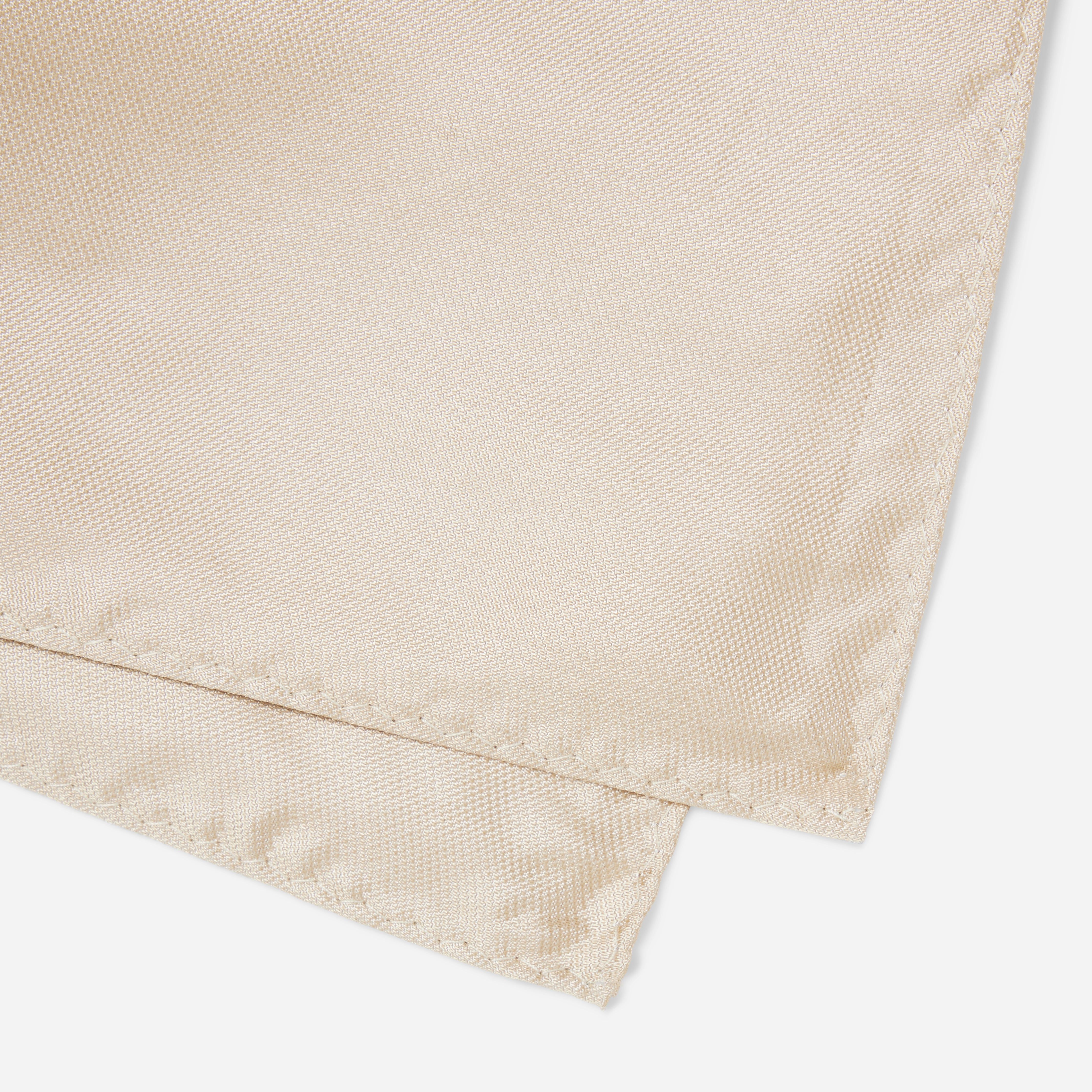Mumu Weddings - Desert Solid Champagne Pocket Square sold by The Tie Bar product image thumbnail 3
