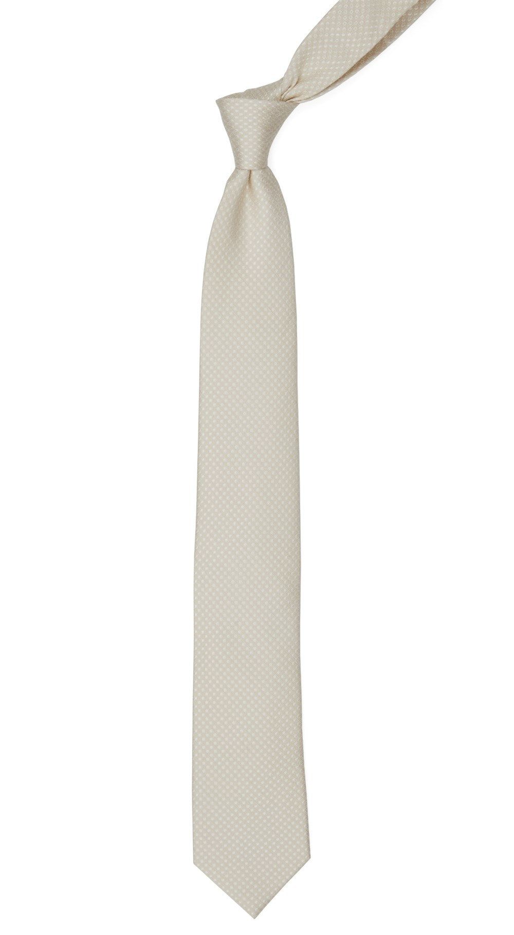 Dotted Spin Light Champagne Tie sold by The Tie Bar product image thumbnail 2