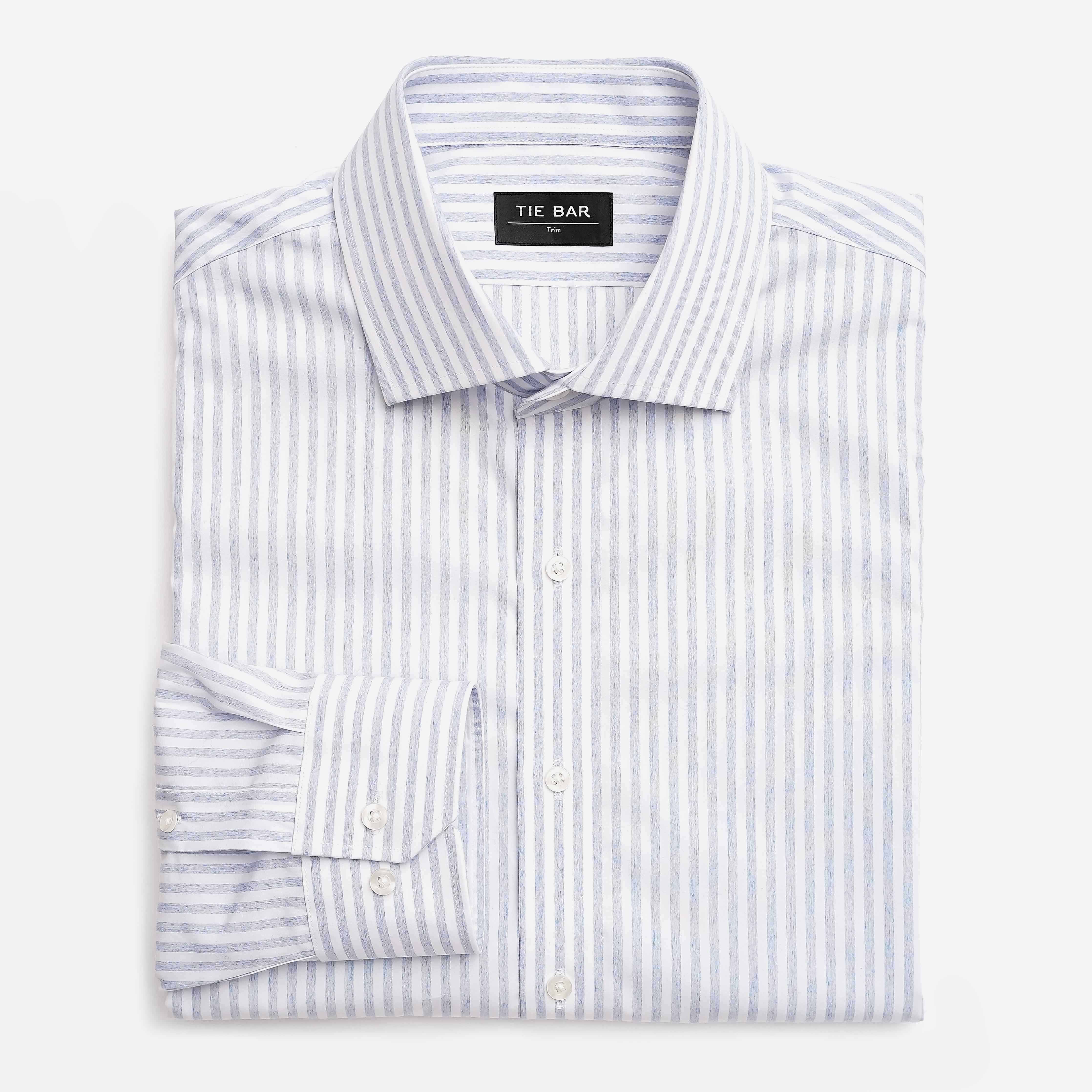 Textured Stripe Light Blue Dress Shirt sold by The Tie Bar