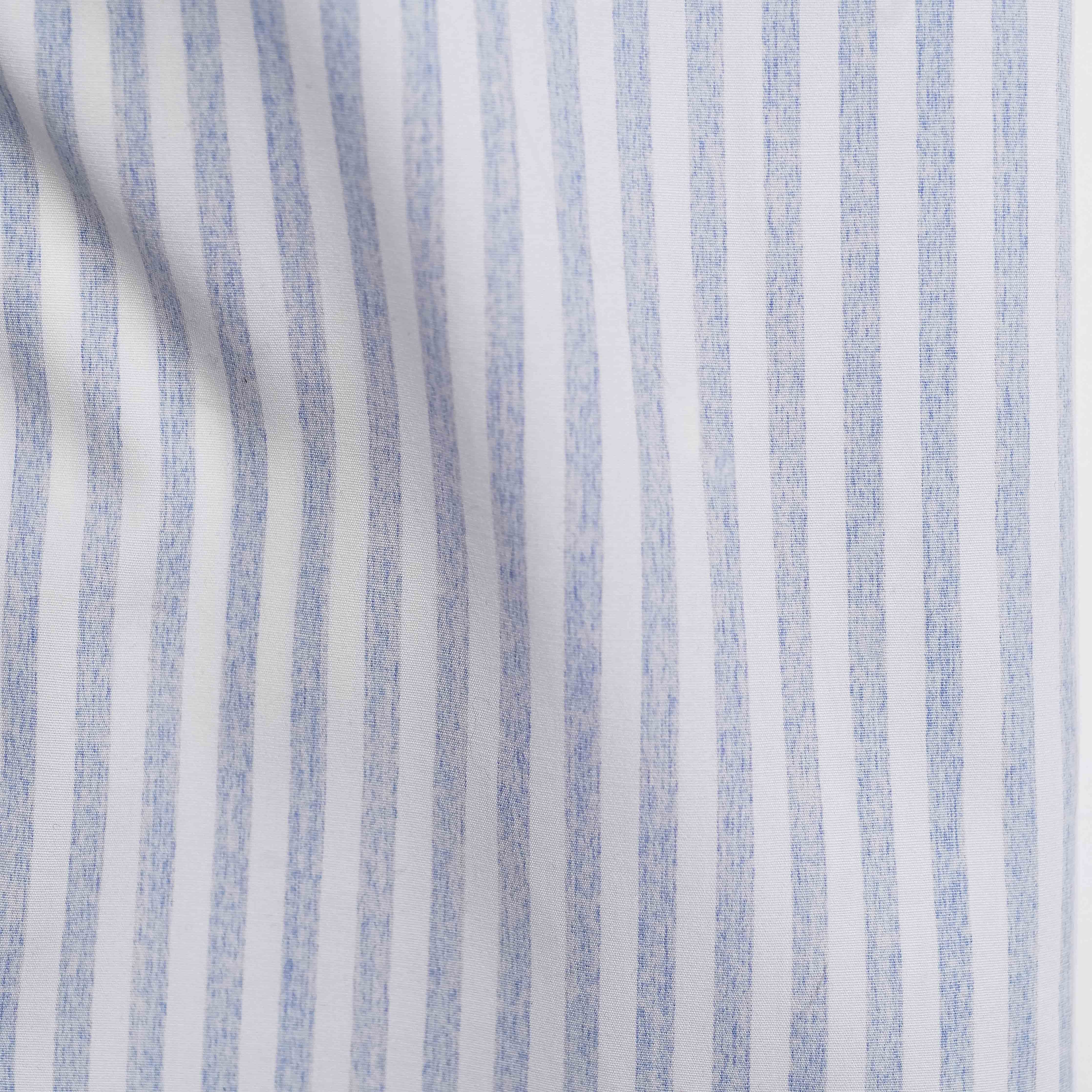 Textured Stripe Light Blue Dress Shirt sold by The Tie Bar product image thumbnail 4