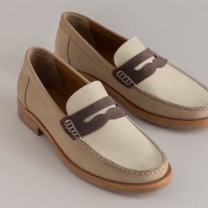 The Essex Penny Loafer - Sand Multi by GREATS sold by The Tie Bar