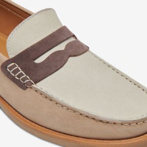 The Essex Penny Loafer - Sand Multi by GREATS sold by The Tie Bar