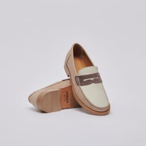 The Essex Penny Loafer - Sand Multi by GREATS sold by The Tie Bar