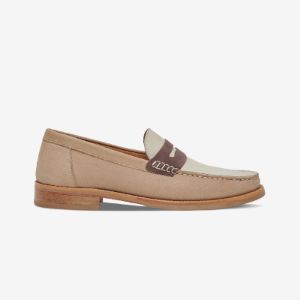 The Essex Penny Loafer - Sand Multi by GREATS sold by The Tie Bar