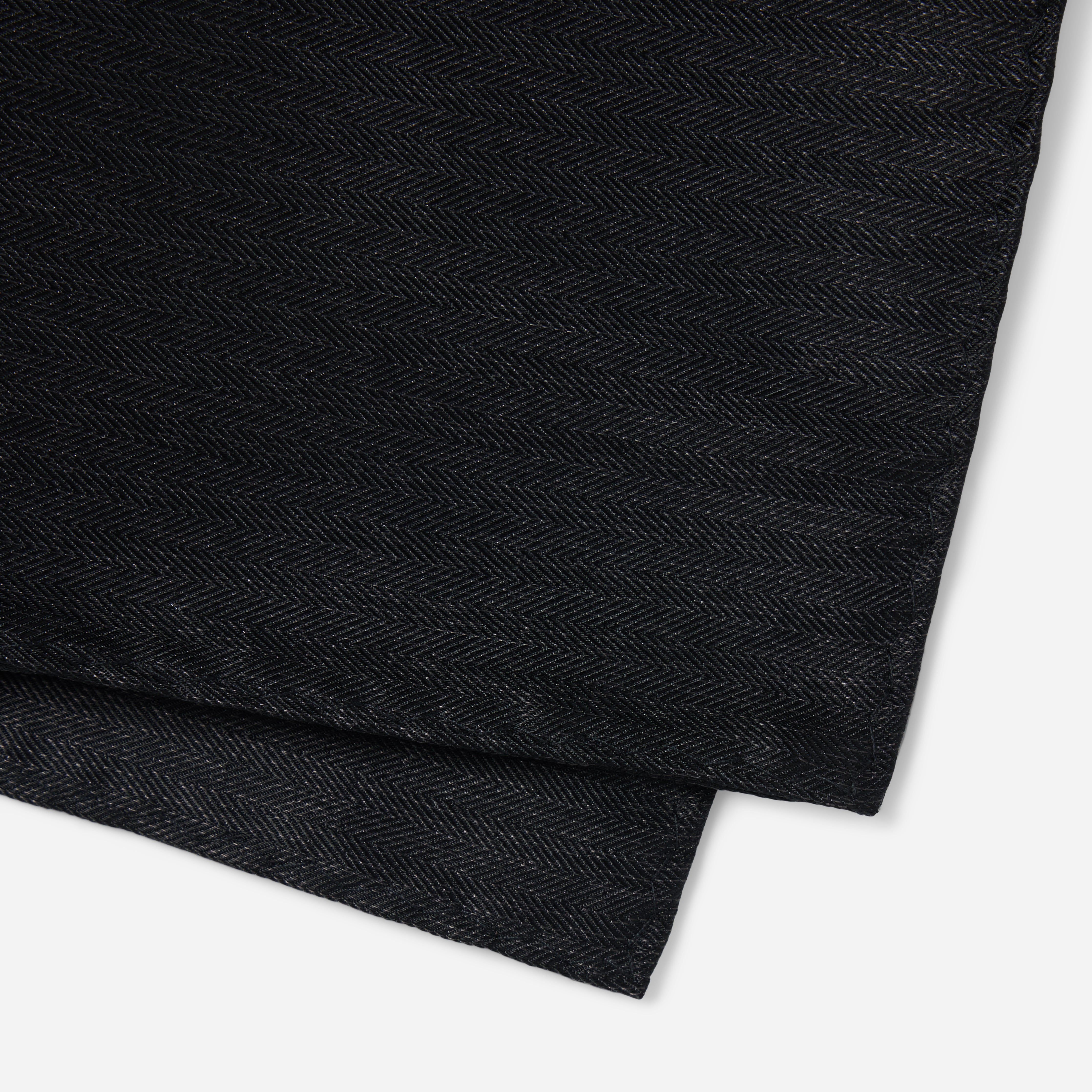 Mumu Weddings - Desert Solid Black Pocket Square sold by The Tie Bar product image thumbnail 3