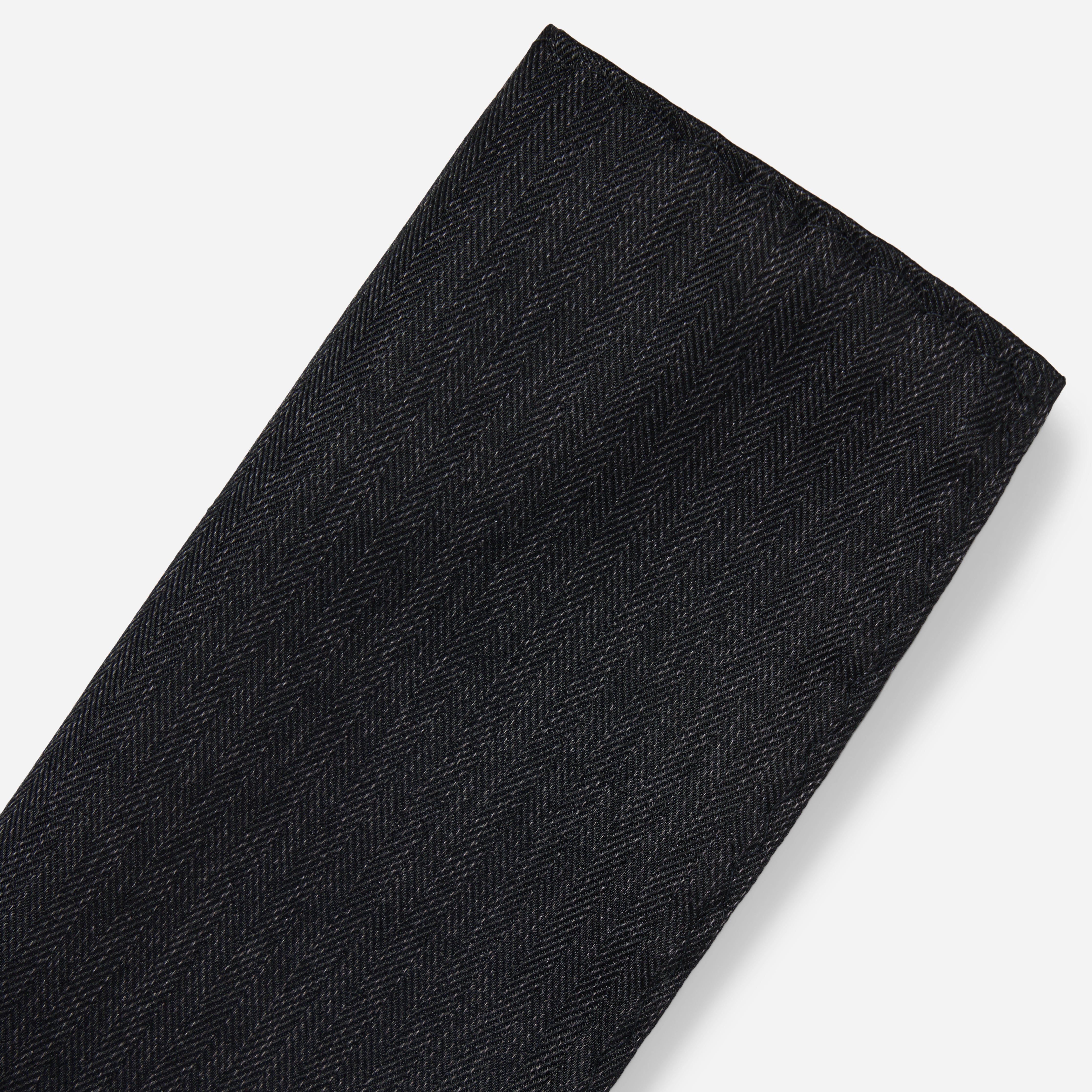 Mumu Weddings - Desert Solid Black Pocket Square sold by The Tie Bar product image thumbnail 2
