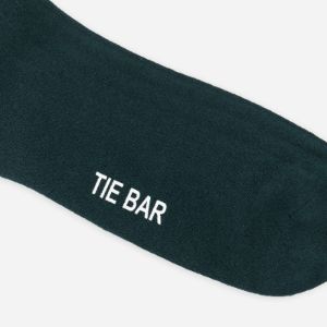 Wide Ribbed Hunter Green Dress Socks sold by The Tie Bar