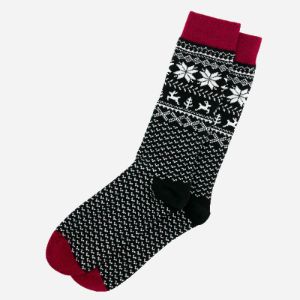 Fairisle Black Dress Socks sold by The Tie Bar