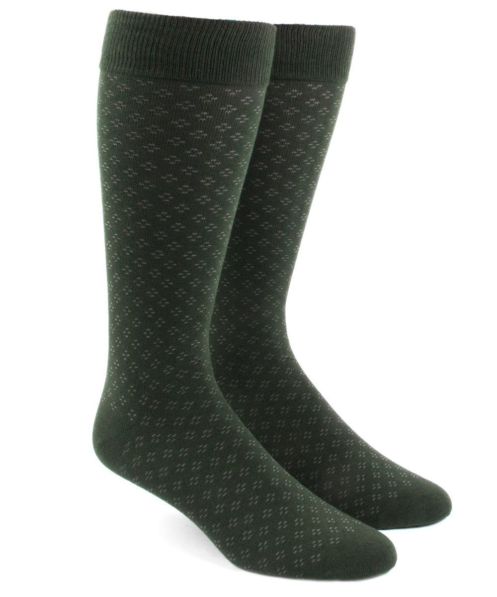 Speckled Hunter Green Dress Socks sold by The Tie Bar