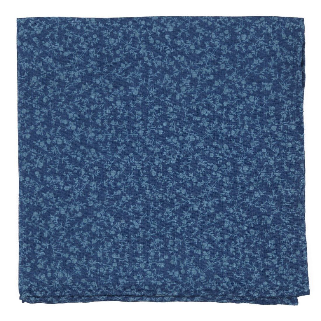 Floral Webb Blue Pocket Square sold by The Tie Bar
