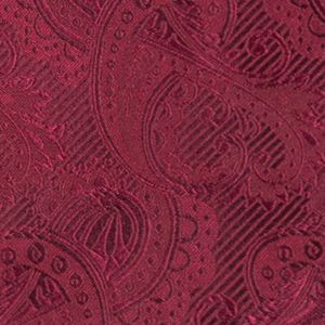 Twill Paisley Burgundy Pocket Square sold by The Tie Bar