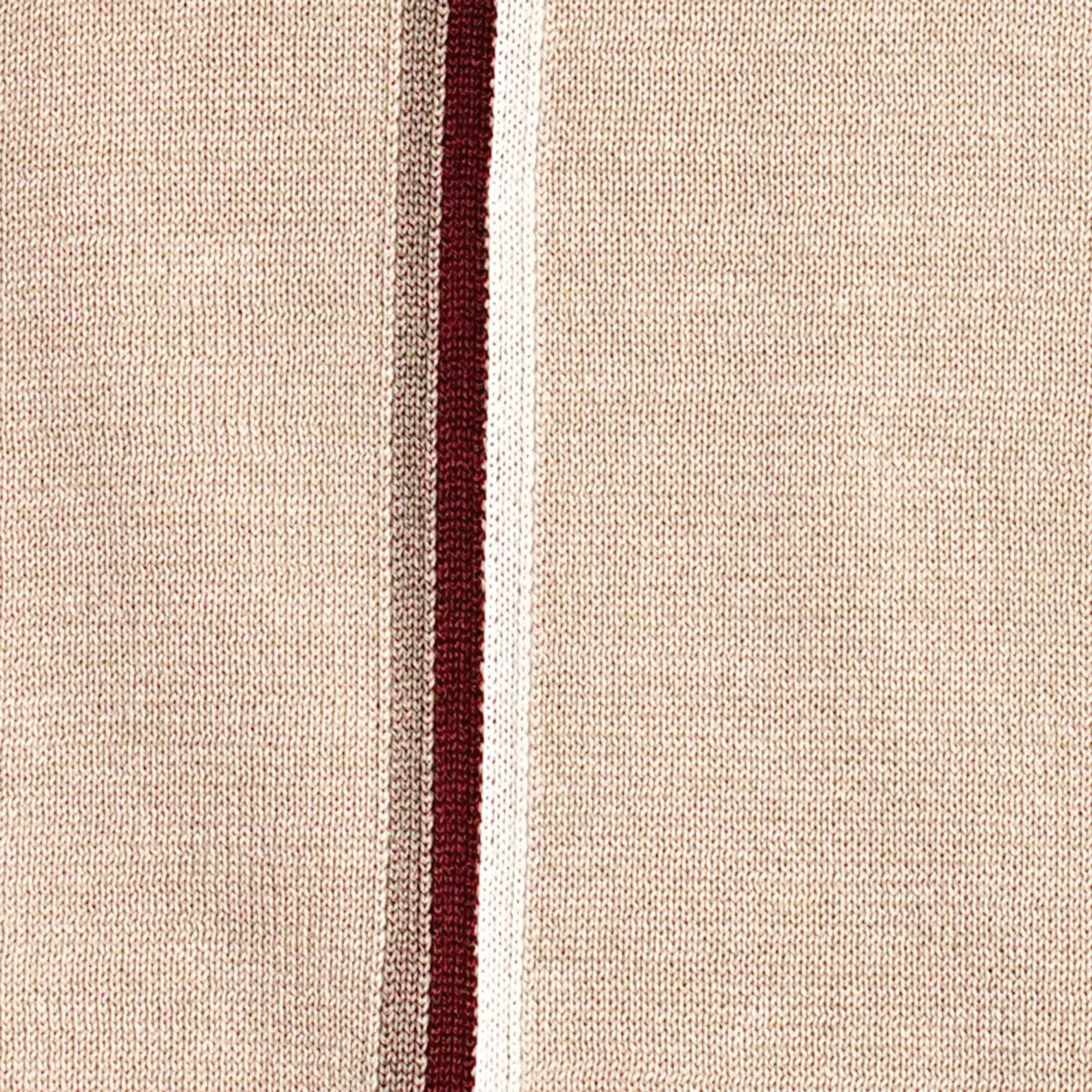 Full Placket Border Stripe Camel Polo sold by The Tie Bar product image thumbnail 4