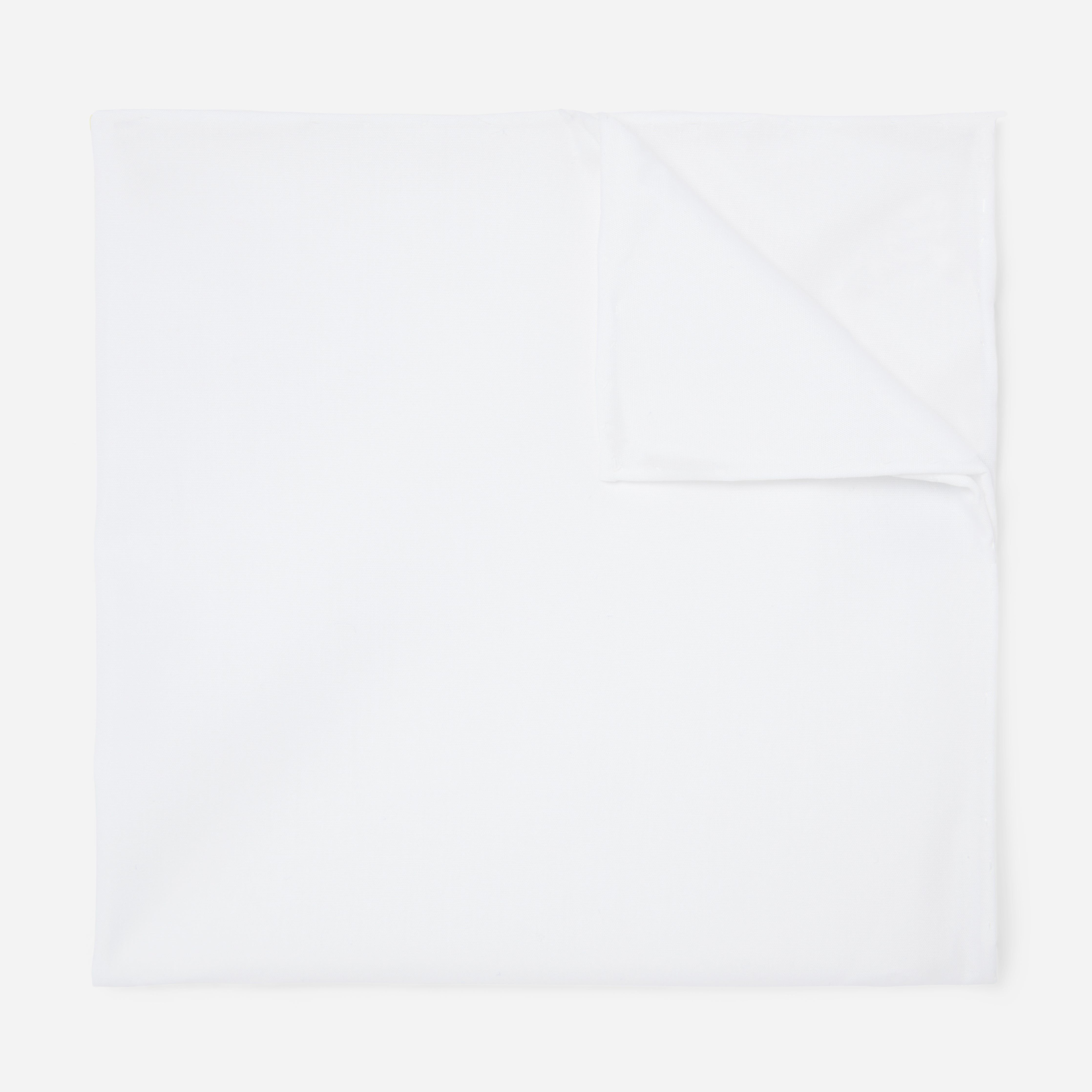 Solid White Cotton Pocket Square sold by The Tie Bar