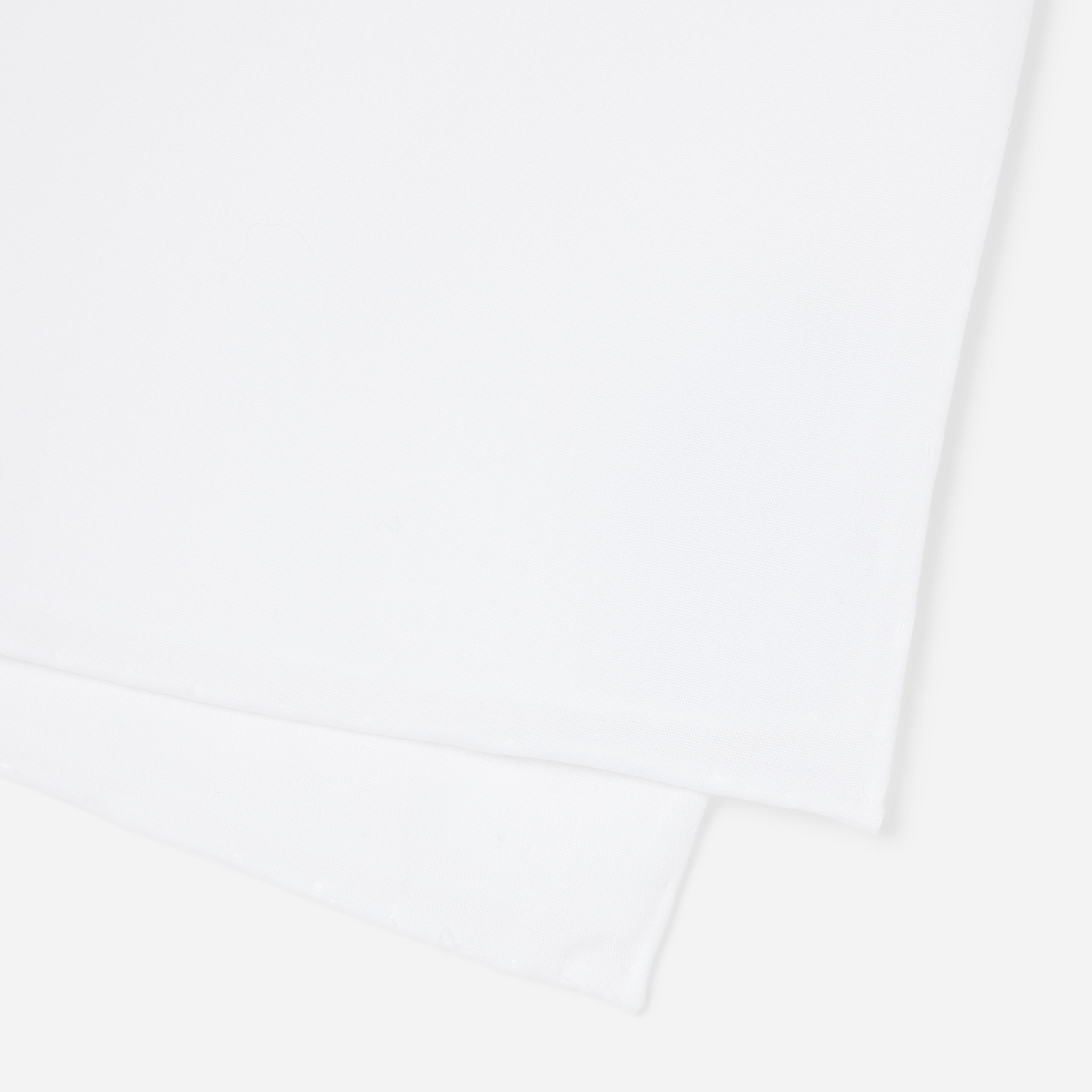 Solid White Cotton Pocket Square sold by The Tie Bar product image thumbnail 3
