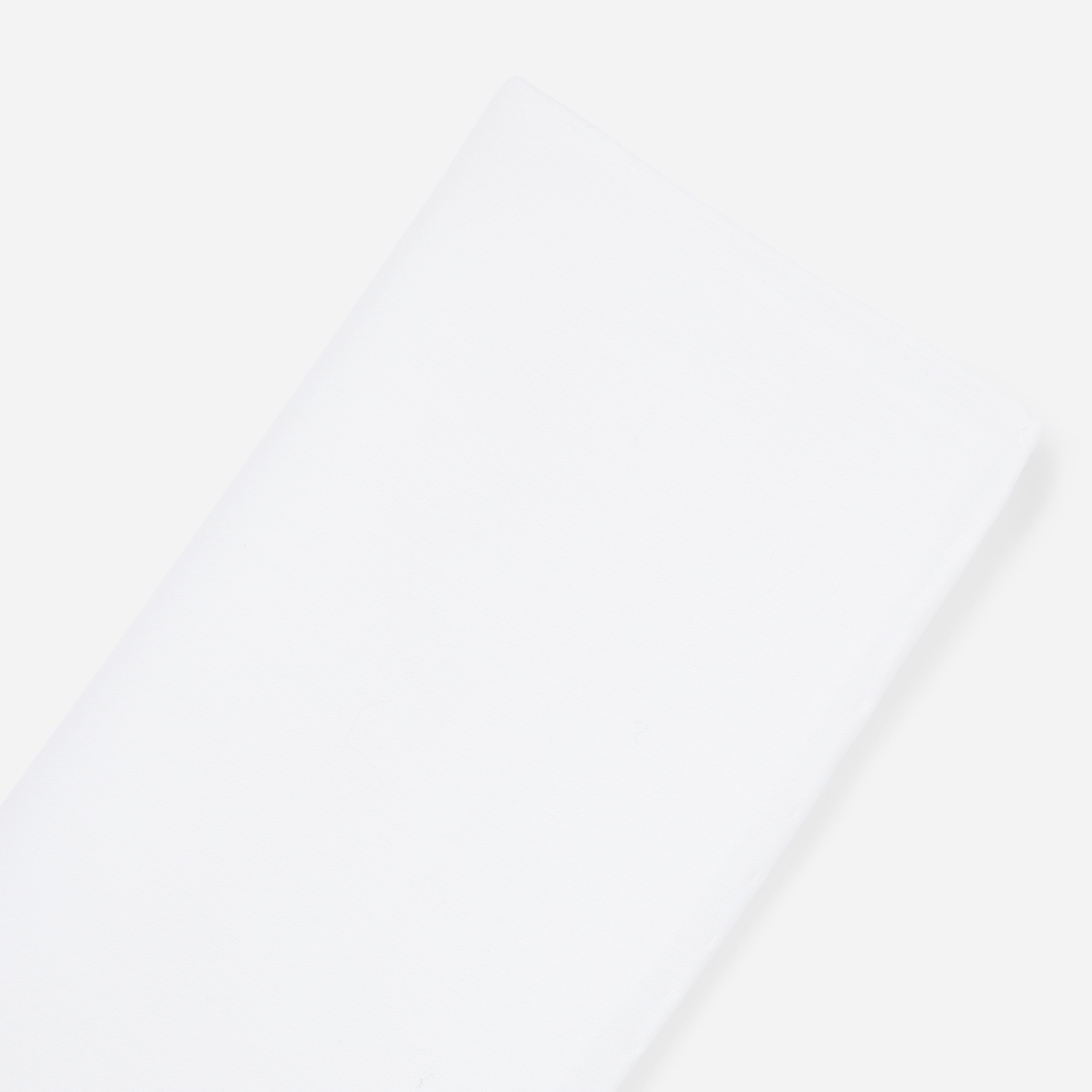 Solid White Cotton Pocket Square sold by The Tie Bar product image thumbnail 2
