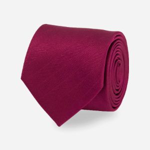 Herringbone Vow Burgundy Tie sold by The Tie Bar