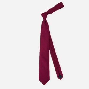Herringbone Vow Burgundy Tie sold by The Tie Bar