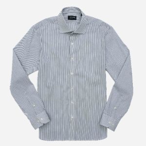 Mini Stripe Grey Dress Shirt sold by The Tie Bar