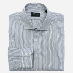 Mini Stripe Grey Dress Shirt sold by The Tie Bar