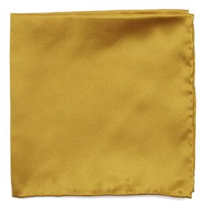 Solid Twill Gold Pocket Square sold by The Tie Bar