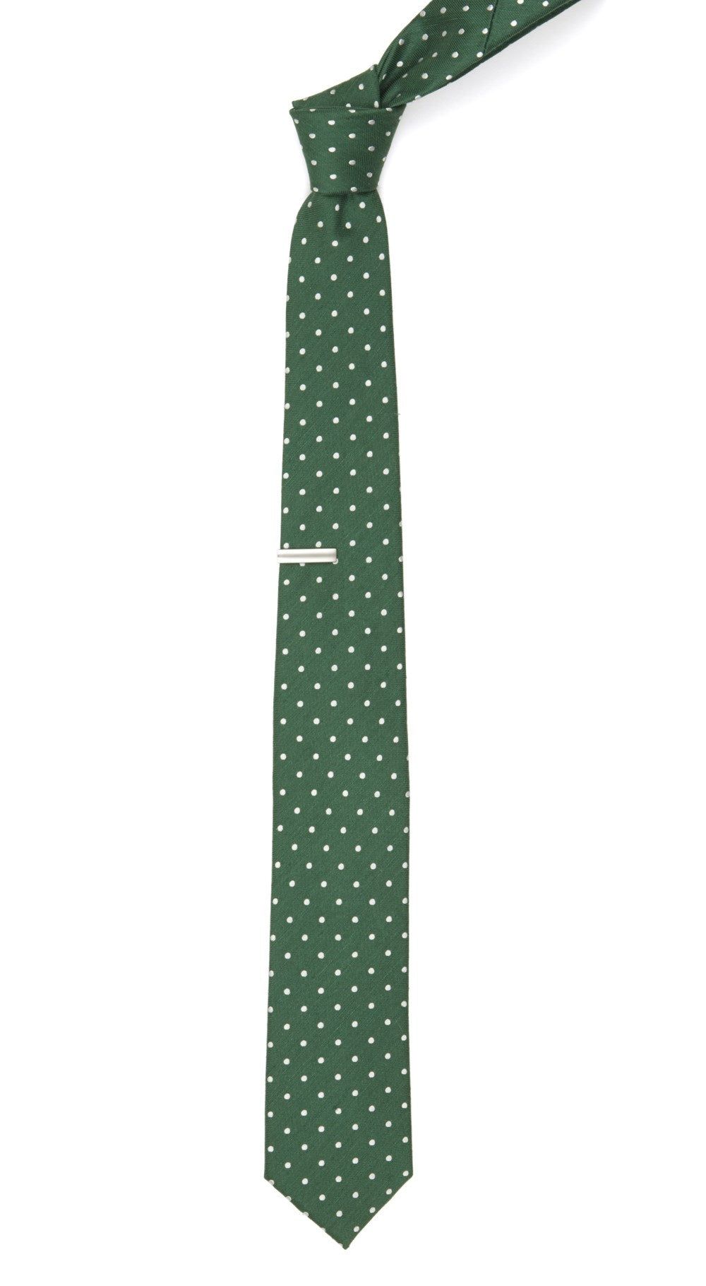 Dotted Dots Clover Green Tie sold by The Tie Bar product image thumbnail 2