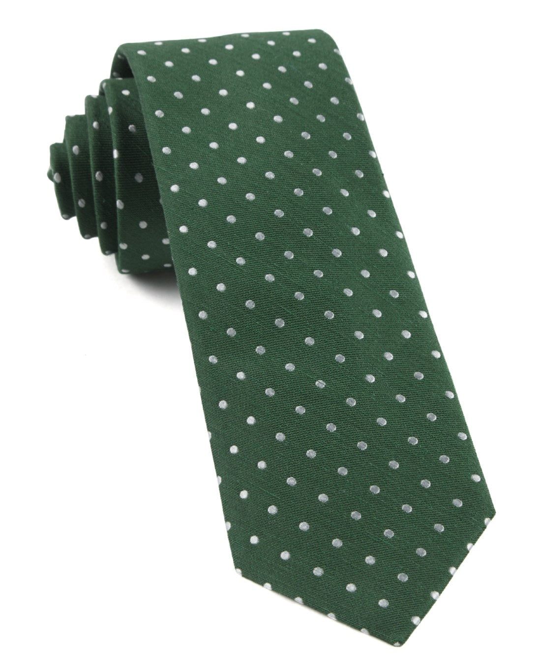 Dotted Dots Clover Green Tie sold by The Tie Bar
