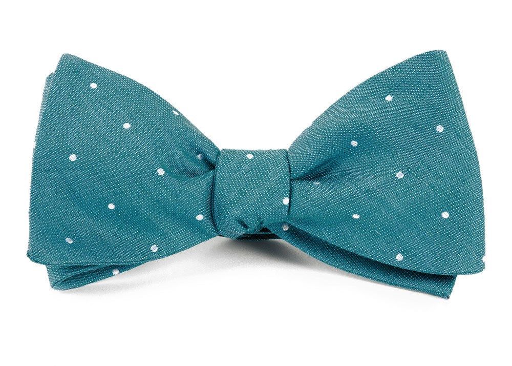 Bulletin Dot Teal Bow Tie sold by The Tie Bar