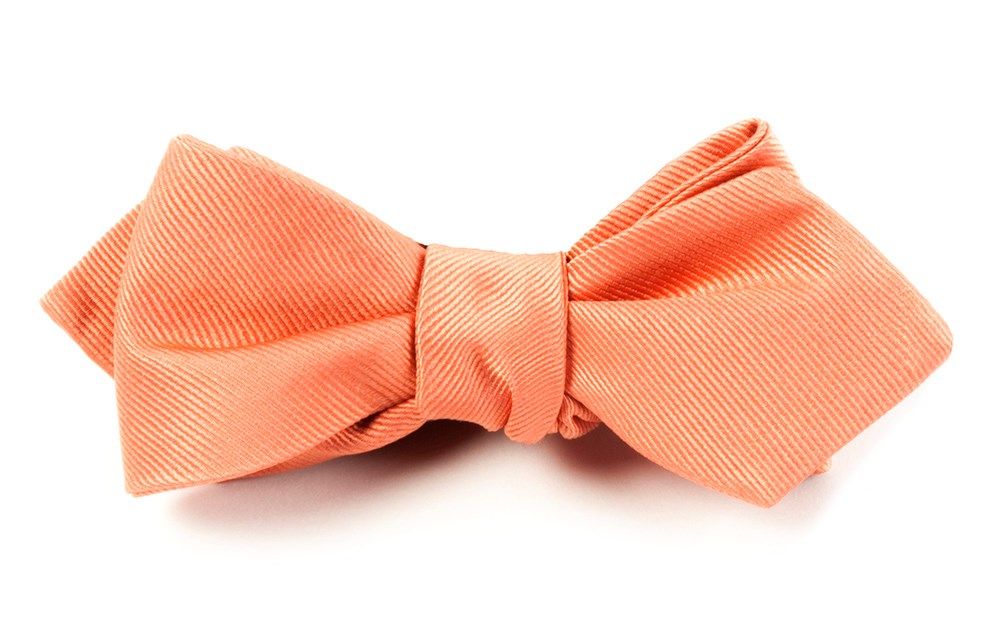 Grosgrain Solid Peach Bow Tie sold by The Tie Bar product image thumbnail 2