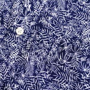 Palm Floral Navy Short Sleeve Shirt sold by The Tie Bar