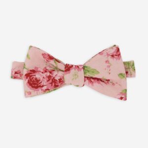 Mumu Weddings - Garden Romantic Blush Pink Bow Tie sold by The Tie Bar
