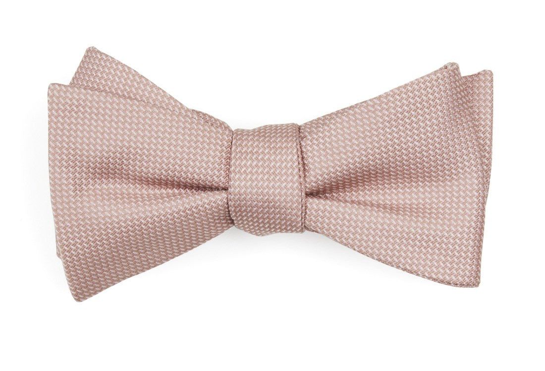 Union Solid Blush Pink Bow Tie sold by The Tie Bar