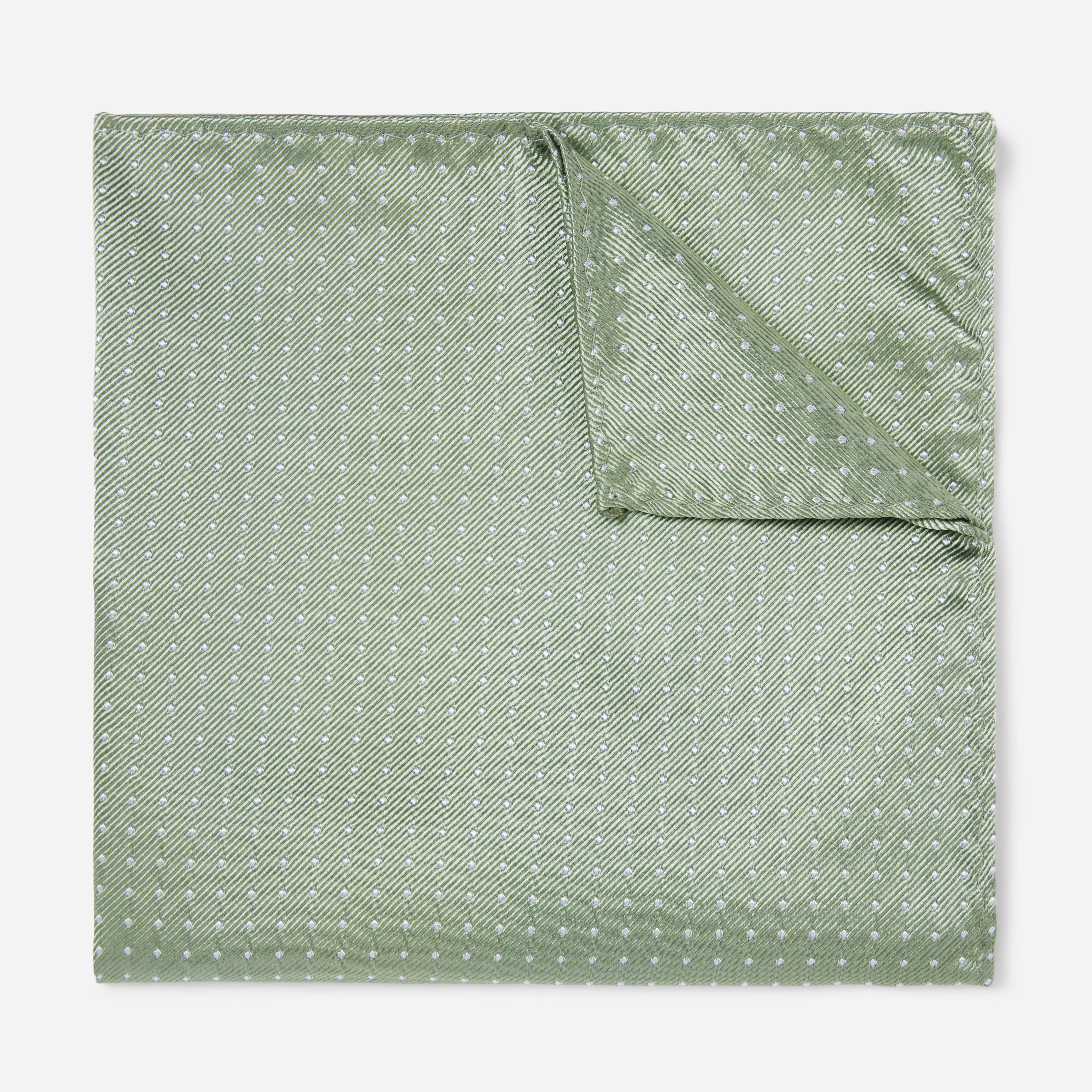 Mini Dots Sage Green Pocket Square sold by The Tie Bar