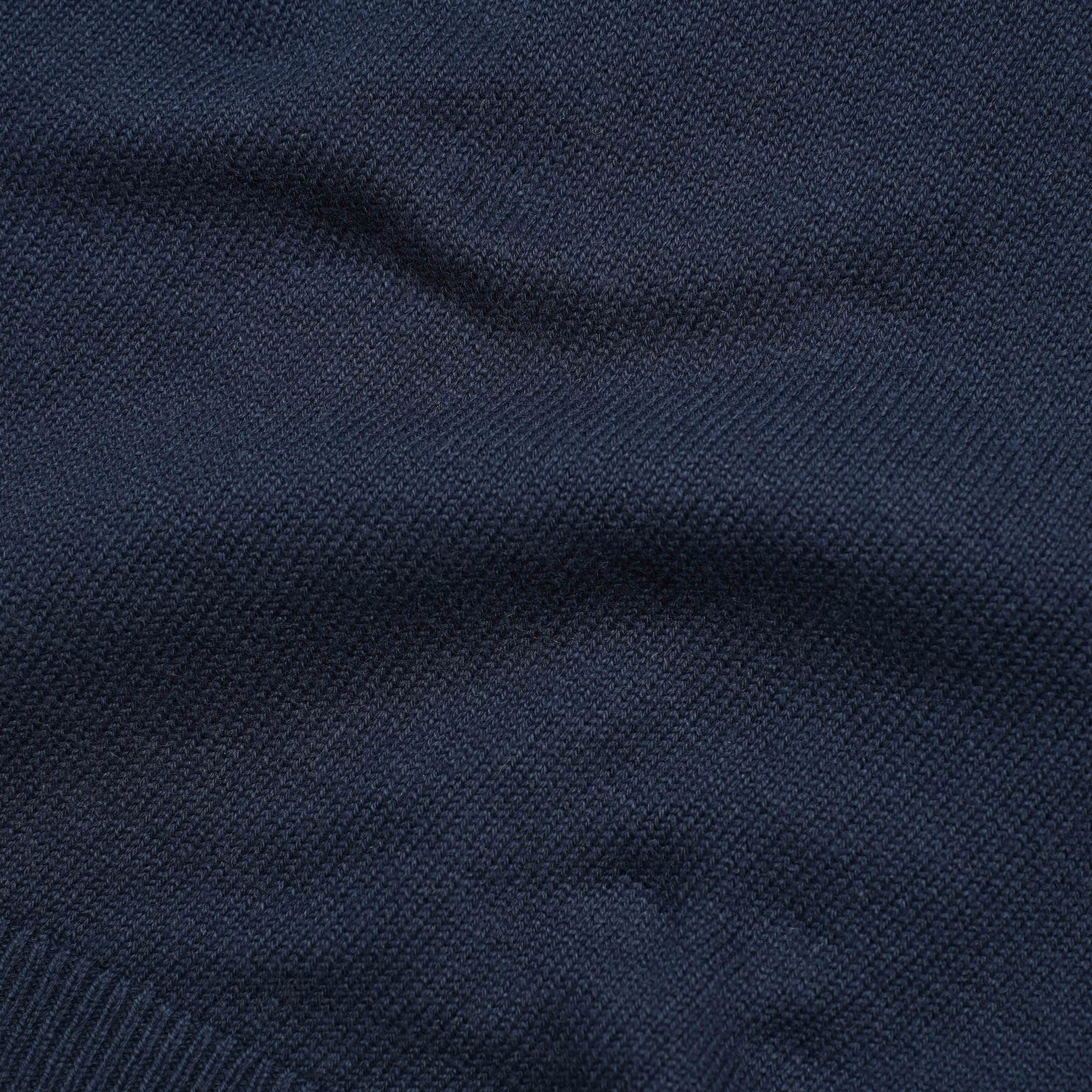 Tipped 1/4 Zip Navy Cashmere Sweater sold by The Tie Bar product image thumbnail 3