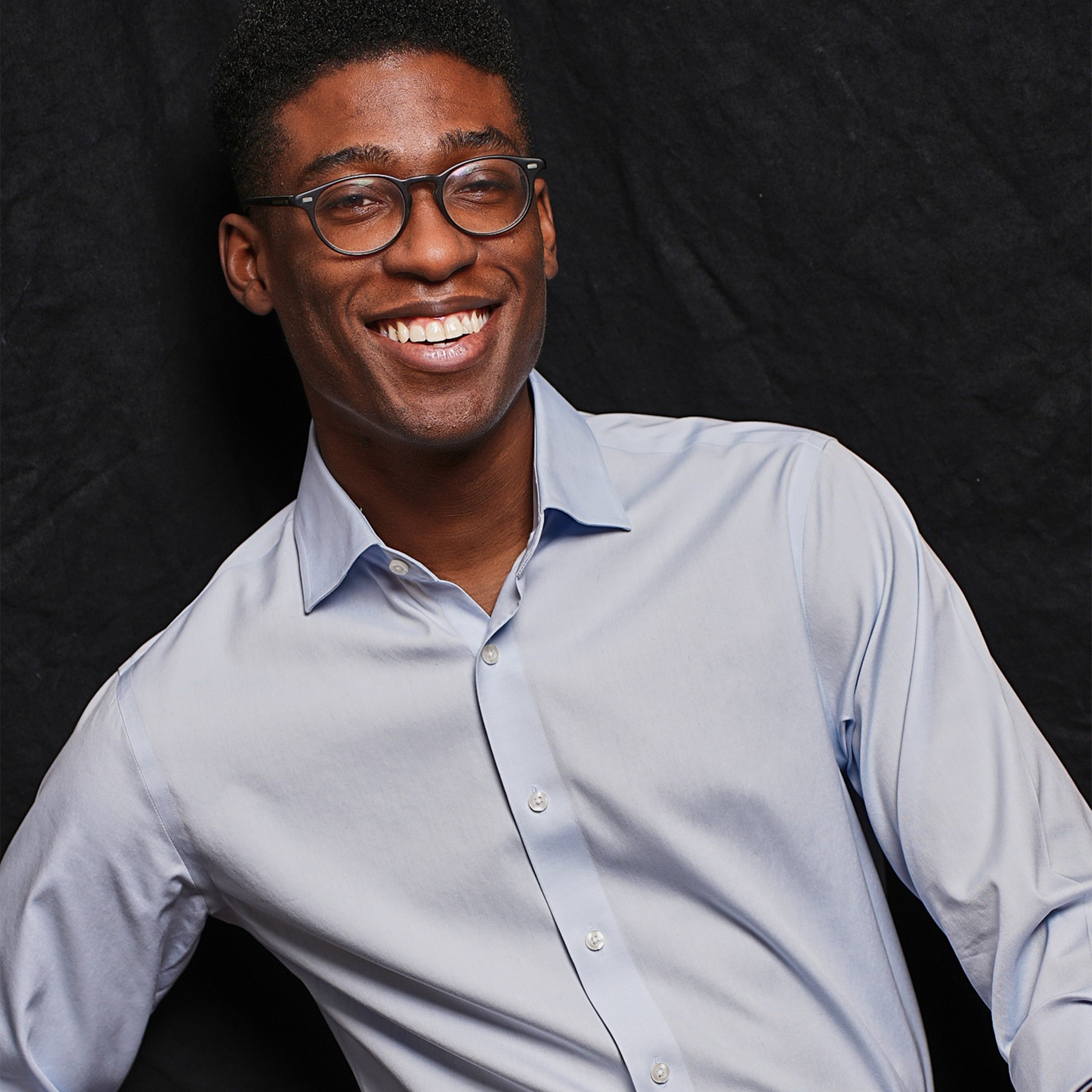 Pinpoint Solid Light Blue Non-Iron Dress Shirt sold by The Tie Bar product image thumbnail 5