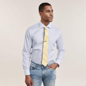 Mini Check Light Blue Dress Shirt sold by The Tie Bar