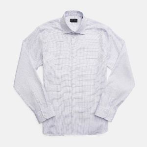 Mini Check Light Blue Dress Shirt sold by The Tie Bar