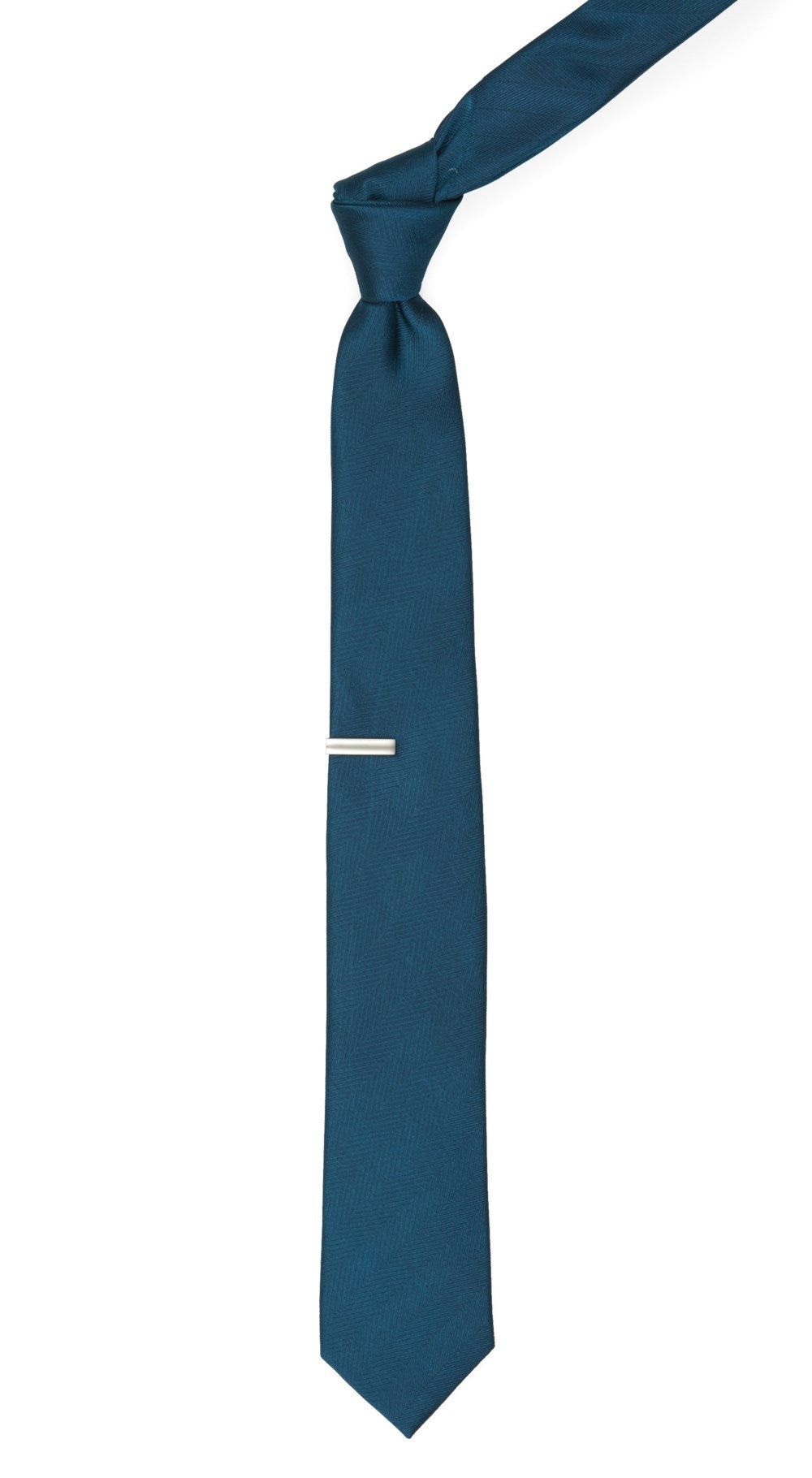 Herringbone Vow Teal Tie sold by The Tie Bar product image thumbnail 2
