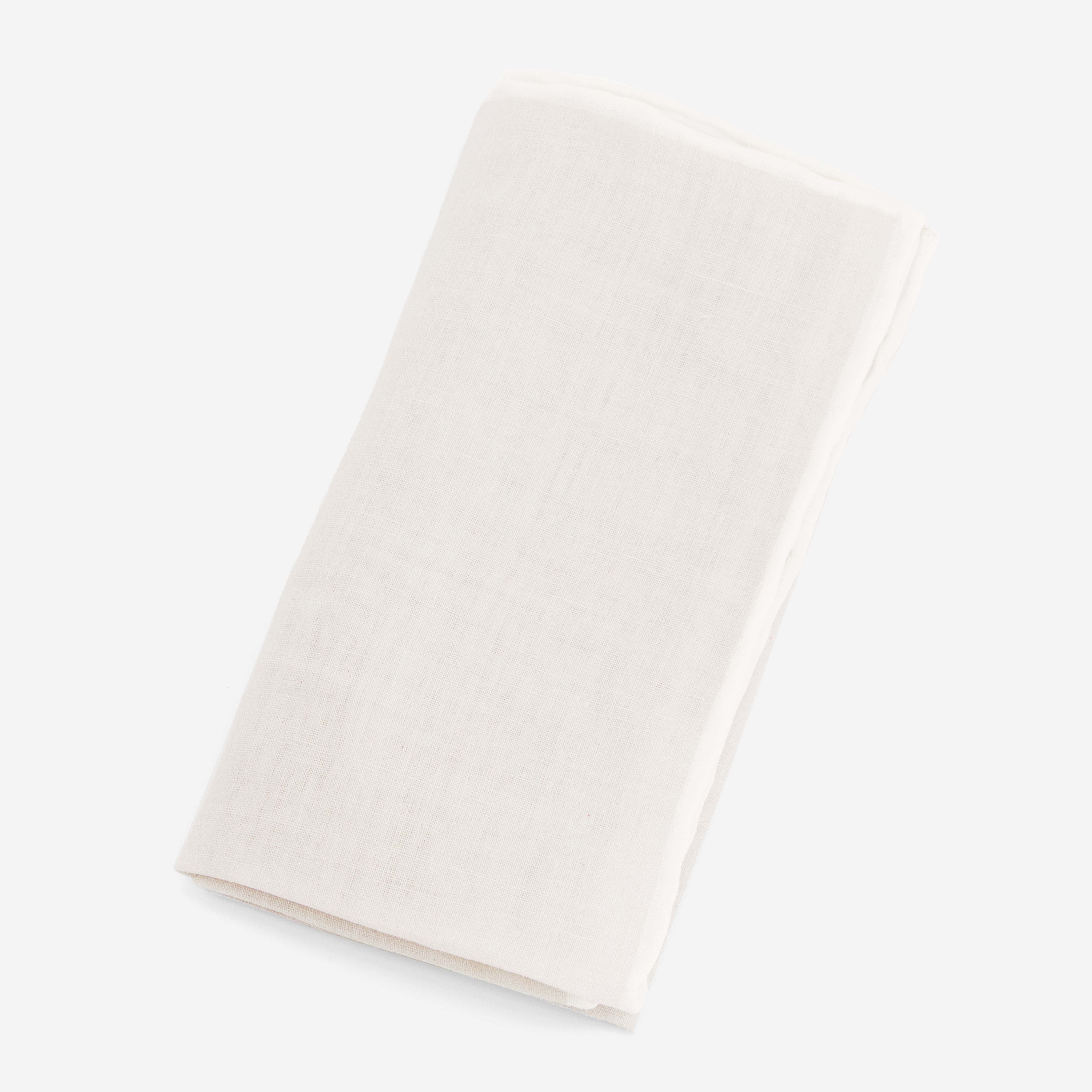 Linen with White Border Light Grey Pocket Square sold by The Tie Bar product image thumbnail 2