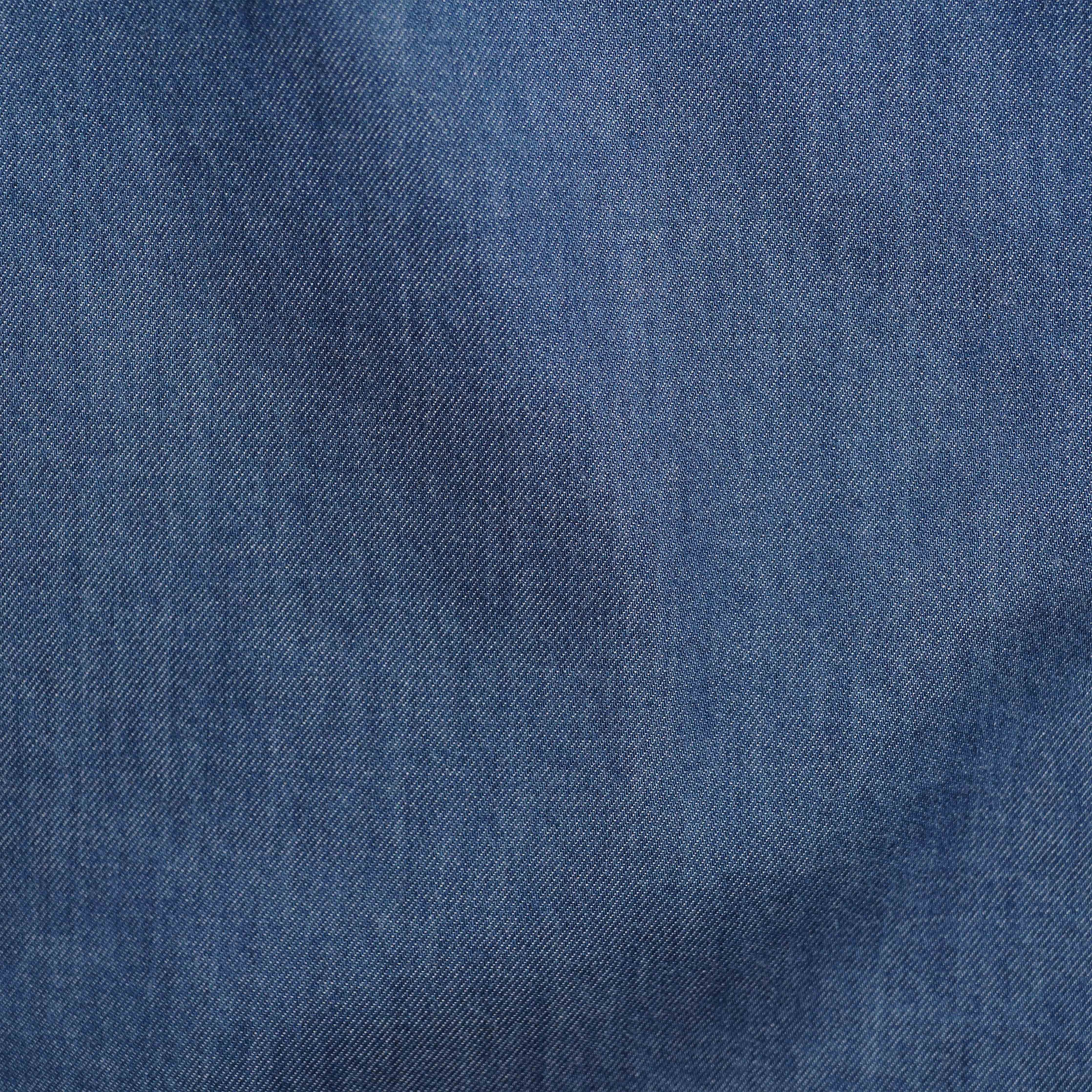 Indigo Twill Blue Casual Shirt sold by The Tie Bar product image thumbnail 4