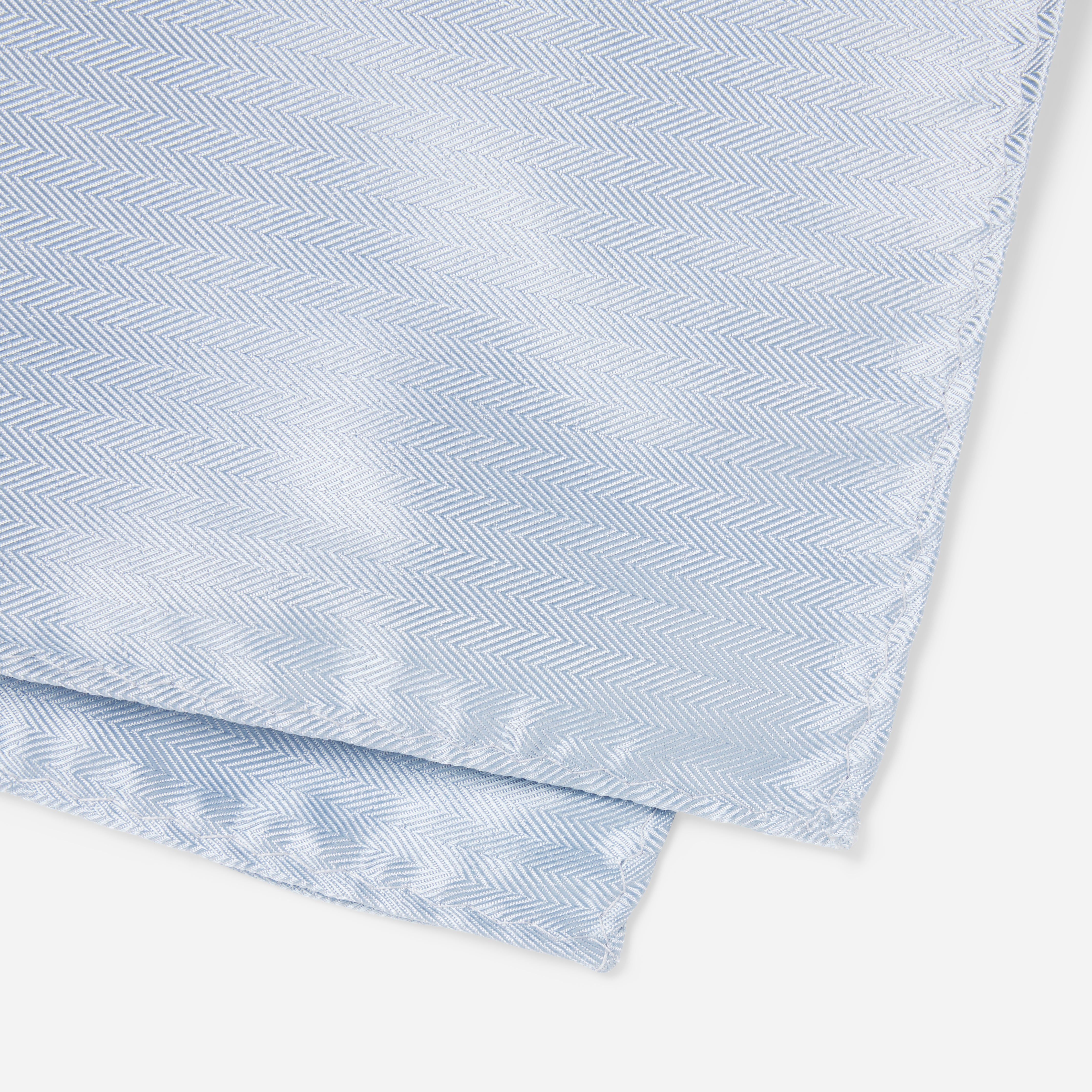 Mumu Weddings - Desert Solid Steel Blue Pocket Square sold by The Tie Bar product image thumbnail 3