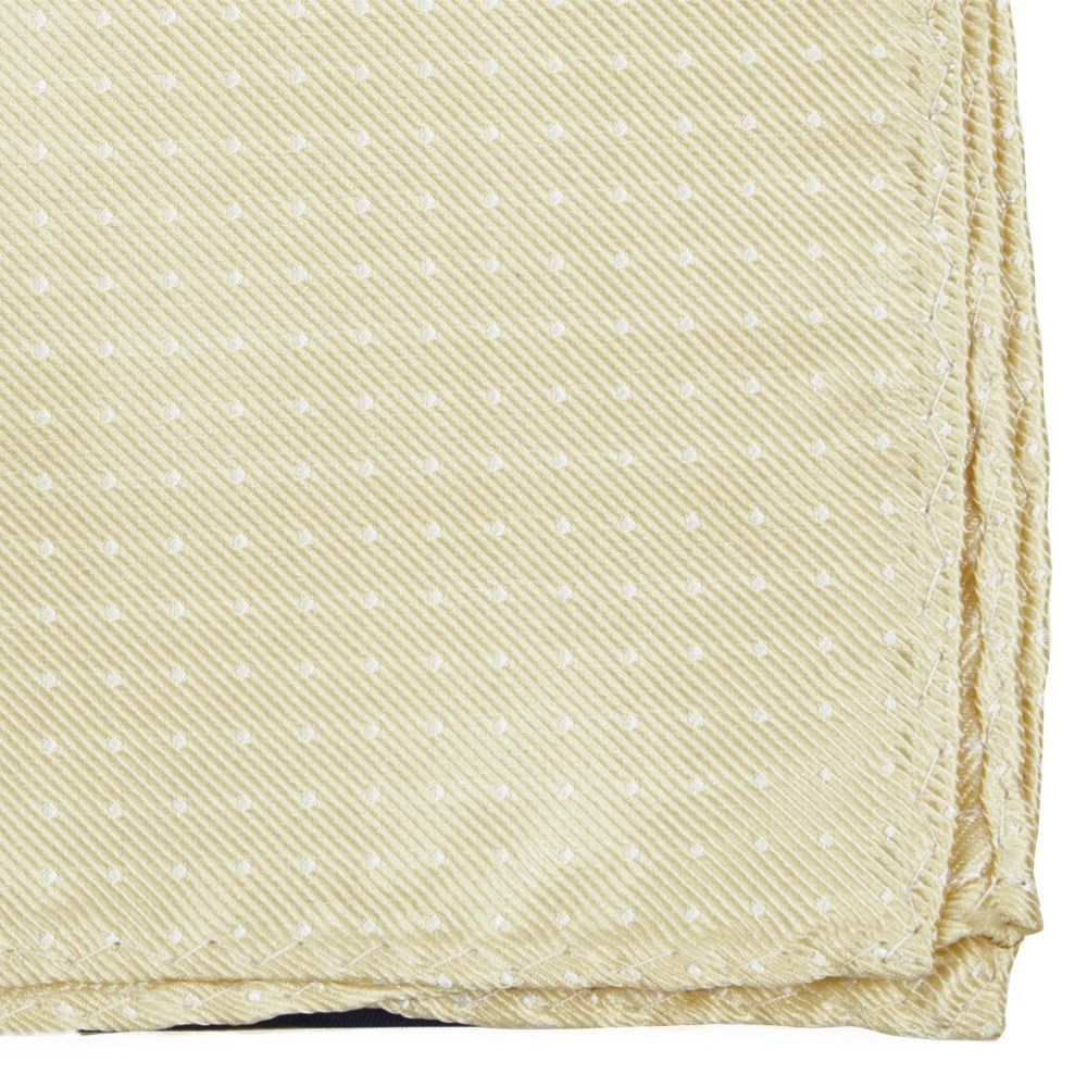 Mini Dots Butter Pocket Square sold by The Tie Bar product image thumbnail 2