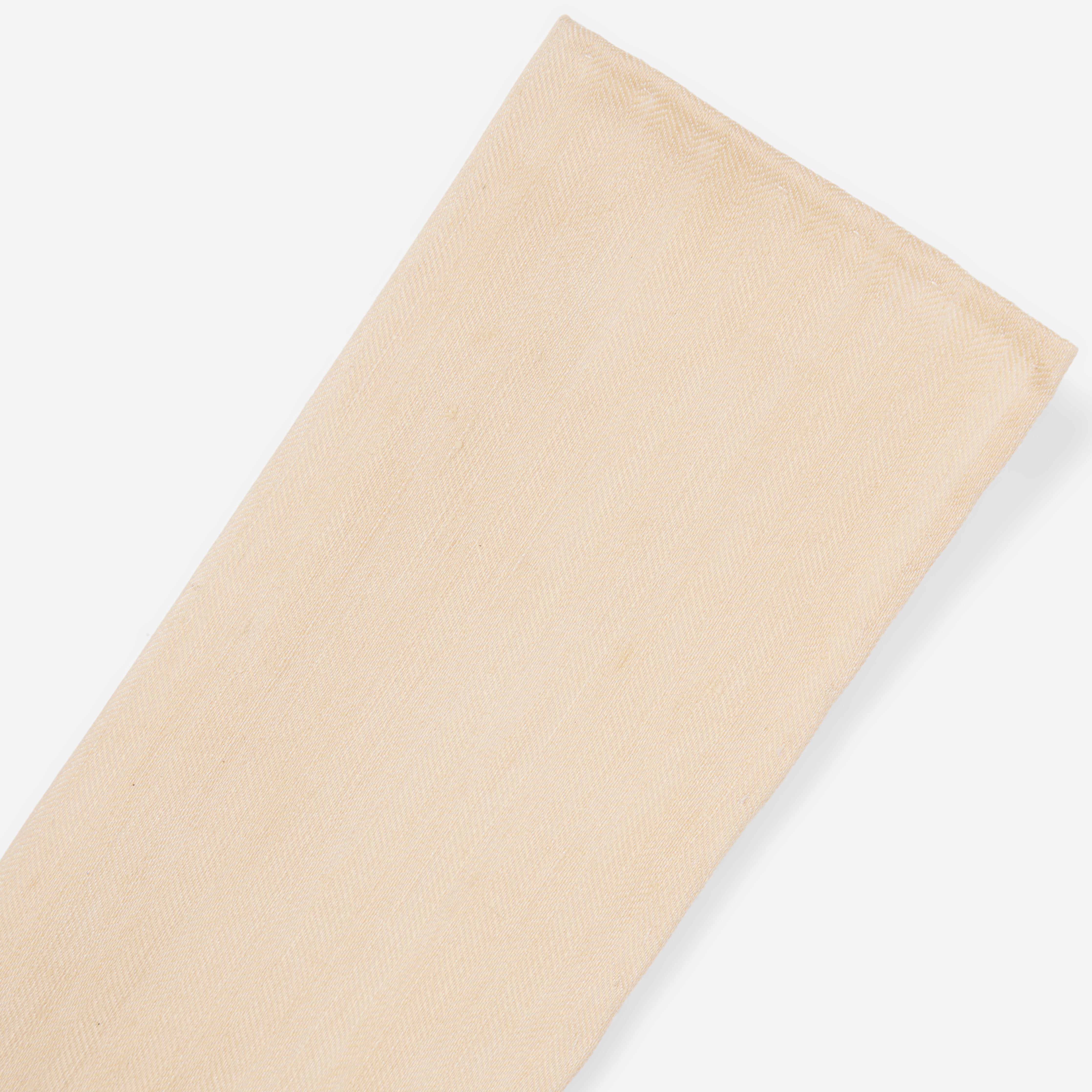 Linen Row Light Champagne Pocket Square sold by The Tie Bar product image thumbnail 2