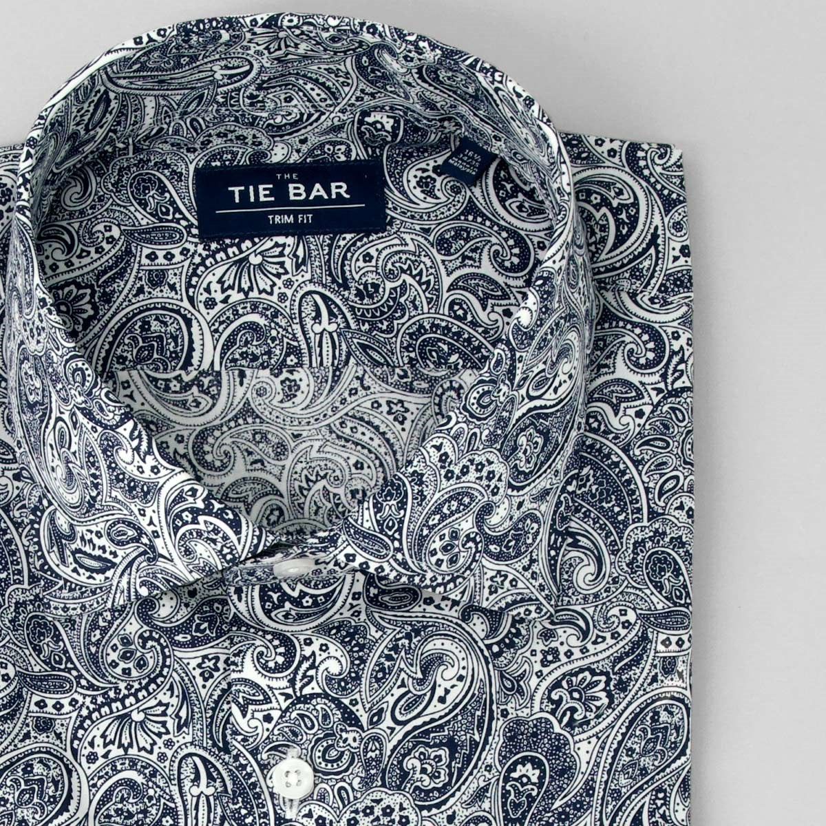 Paisley Navy Dress Shirt sold by The Tie Bar