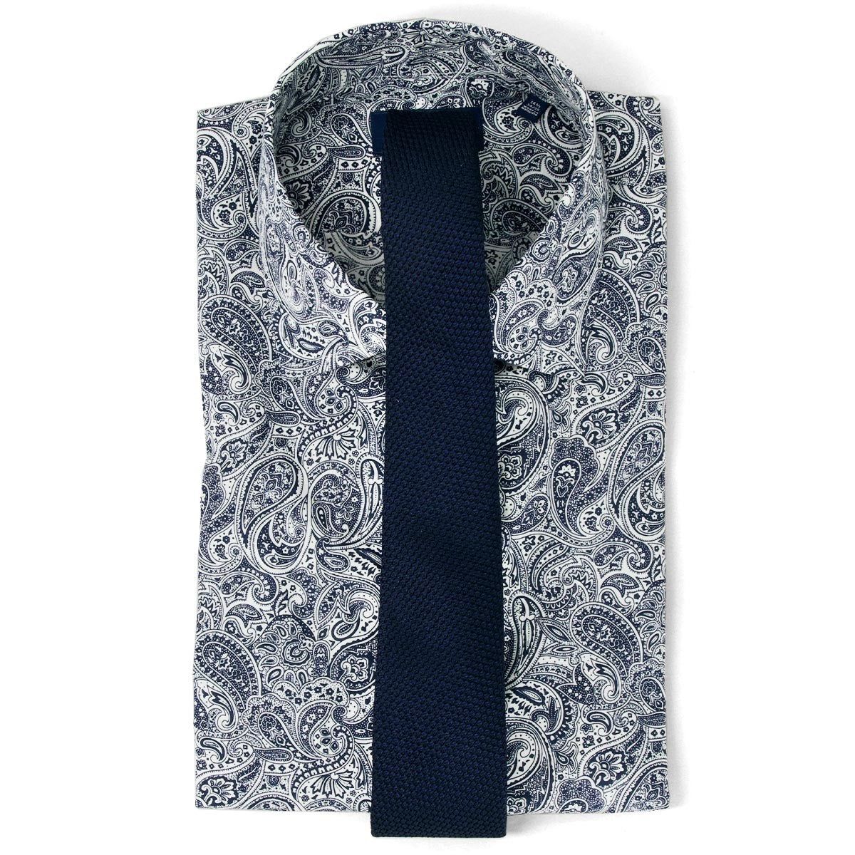 Paisley Navy Dress Shirt sold by The Tie Bar product image thumbnail 2