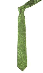 Twill Paisley Clover Green Tie sold by The Tie Bar