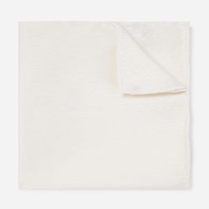 Linen Row Ivory Pocket Square sold by The Tie Bar