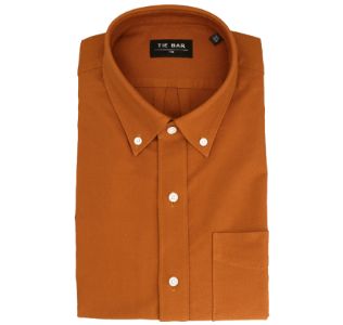 The Modern-Fit Oxford Brown Casual Shirt sold by The Tie Bar